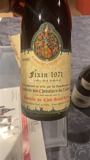 Burgundsko Fixin Domaine Clos Saint-Louis 1971