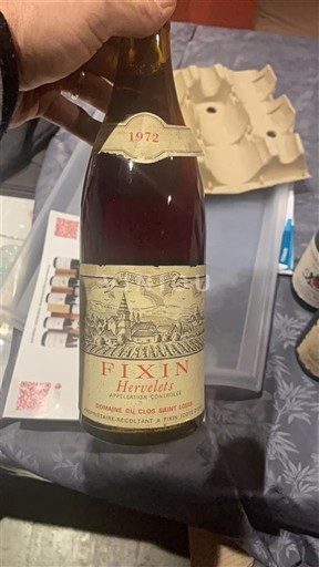 Burgundsko Fixin Premier Cru Domaine Clos Saint Louis Hervelets 1972