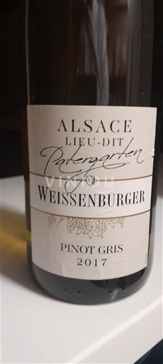 Alsacia Weissenburger Lieu-dit Rotengarten 2017