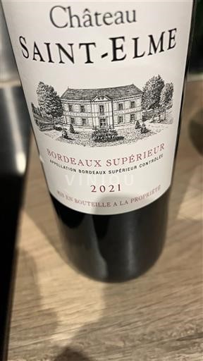Bordeaux Bordeaux Supérieur Château Saint-Elme 2021