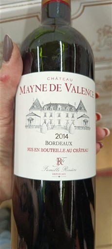 Bordeaux Château Mayne de Valence 2014
