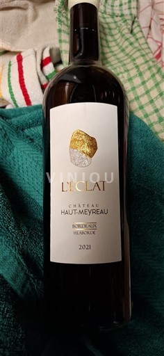 Bordeaux Bordeaux Supérieur Château Haut-Meyreau L'Éclat 2021