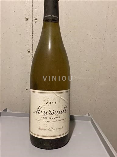 Burgundy Meursault Maxime Champaud Les Clous 2015