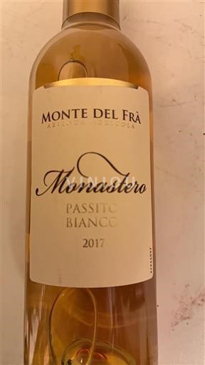 Viner Blanc moelleux Monastero Monte del Frà 2017 Italien Veneto Ospecificerad DOC