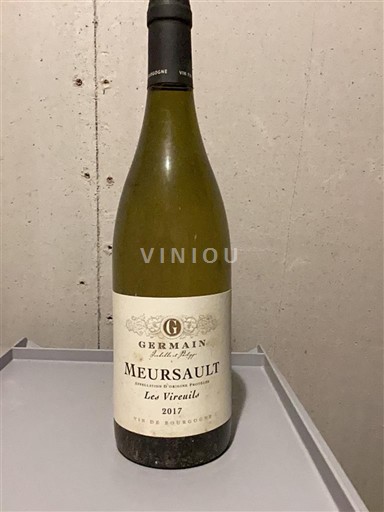 Burgundy Meursault Domaine Germain Les Vireuils 2017
