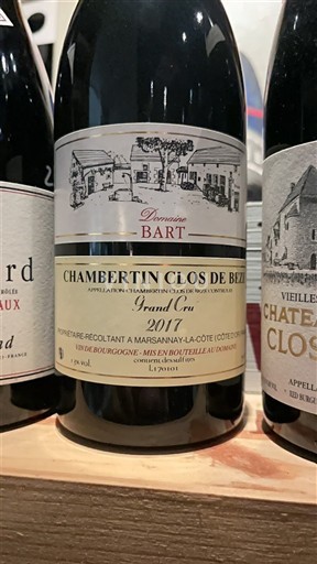 Borgogna Chambertin-Clos-de-Bèze Grand Cru Domaine Bart 2017