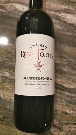 Bordeaux Lalande-de-pomerol Château Régis Tortes 2023
