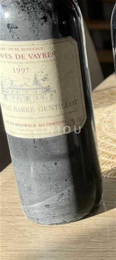 Bordeaux Graves-de-vayres Château Barre Gentillot 1997