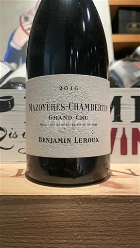Borgogna Mazoy&#232;res-chambertin Grand Cru Benjamin Leroux 2016