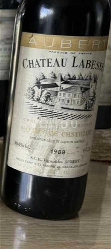 Bordeaux Ospecificerad Château Labesse 1988
