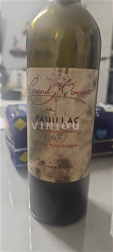 Bordeaux Pauillac Domaine S Boudon Grand Moment d'Exception 2019