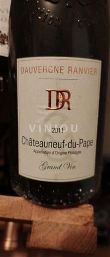 Thung lũng Rhône Châteauneuf-du-pape Dauvergne Ranvier Grand Vin 2011
