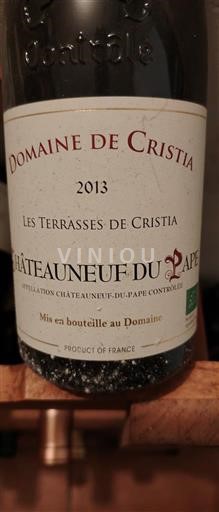 Rhône-dalen Châteauneuf-du-Pape Domaine Cristia Les Terrasses de Cristia 2013