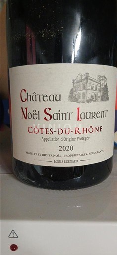 Rhônedalen Côtes du Rhône Château Noël Saint Laurent 2020