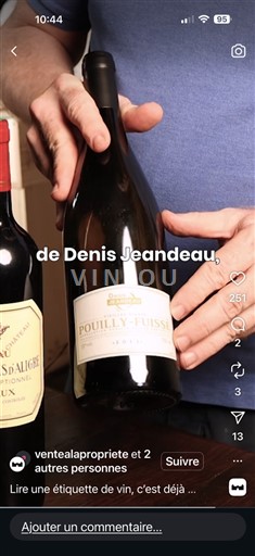 Bourgogne Pouilly-fuissé Denis Jeandeau Ikke årgangsbestemt