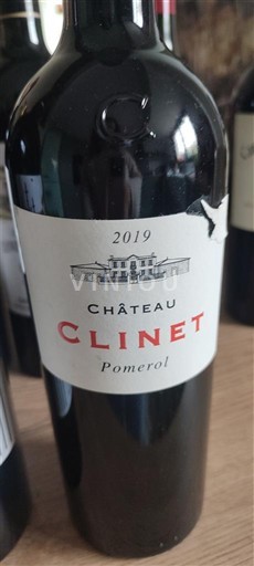 Bordeaux Pomerol Château Clinet 2019