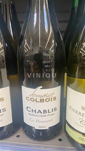 Burgundi Chablis Domaine Colbois Les Beaumonts 2023