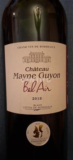 Bordeaux Blaye-Côtes-de-Bordeaux Château Mayne Guyon Bel Air 2018