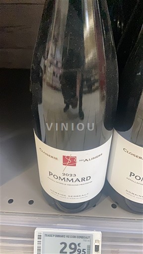 Burgundija Pommard Domaine Gerbeaux Closerie des Alisiers 2023