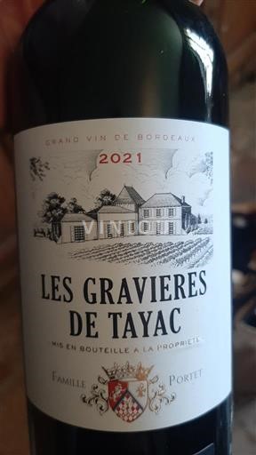 Bordeaux Margaux Les Gravières de Tayac 2021