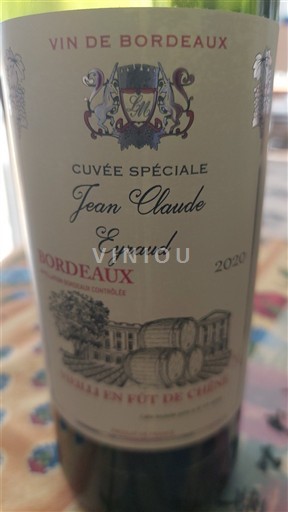 Burdeos Bordeaux Jean Claude Eyraud Spéciale 2020
