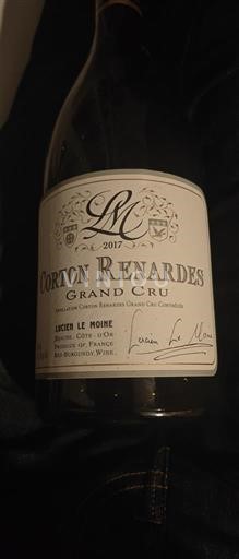 Bourgogne Corton-Renardes Grand Cru Lucien Le Moine 2017