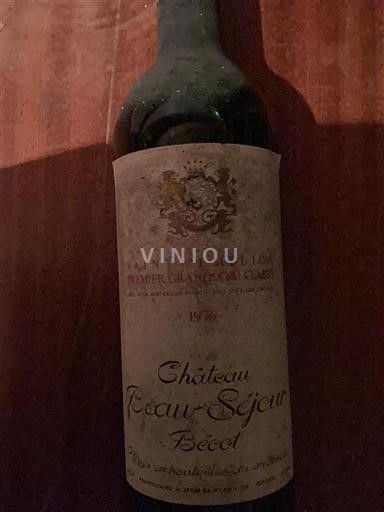 Bordeaux Saint-Émilion Château Beau-Séjour Bécot 1976