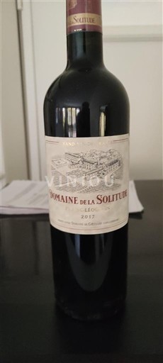 Bordeaux Pessac-Léognan Domaine La Solitude 2017