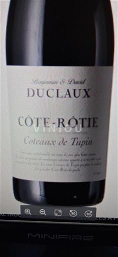 Valle del Ródano Côte-rôtie Duclaux Coteaux de Tupin 2020