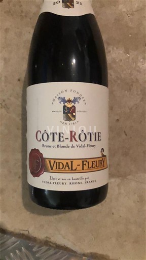Rhônedalen Côte-rôtie Vidal-Fleury Brune et Blonde 2021