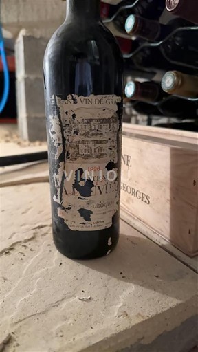 Verërat Rouge sec Château La Louvière 1996 Francë Bordoja Pessac-Léognan AOC