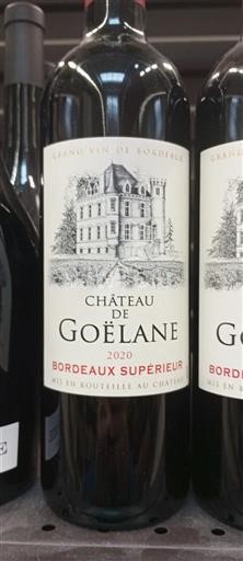 Bordeaux Bordeaux supérieur Château Goélane 2020