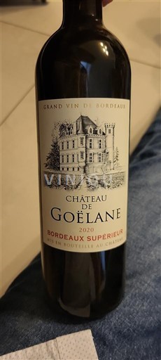 Bordeaux Bordeaux Supérieur Château Goélane 2020