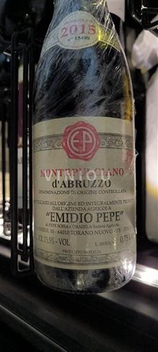 Abruzzo Wines Montepulciano d'Abruzzo Emidio Pepe 2015
