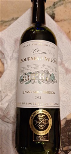 Bordeaux Lussac-Saint-Émilion Château Bourseau Milon 2021