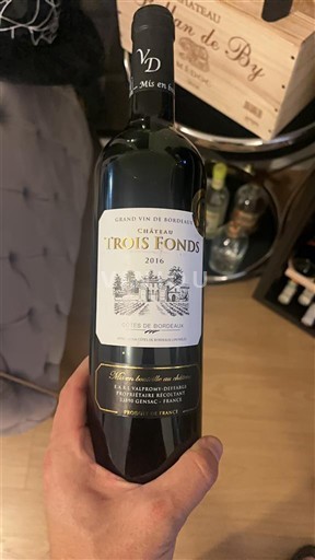 Bordeaux Côtes-de-bourg Château Trois Fonds 2016