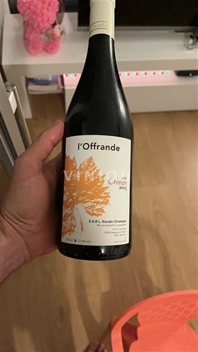 Valle del Loira Chinon EARL Blondeau Christophe l'Offrande 2021