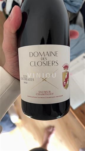 Loiren laakso Saumur-champigny Domaine Des Closiers Les Coudraies 2021