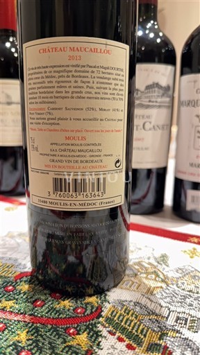 Bordeaux Nespecifikováno Château Maucaillou 2013