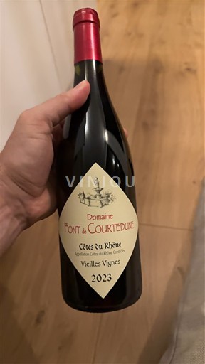Rona dolina Côtes-du-Rhône Domaine Font de Courtedune Vieilles Vignes 2023