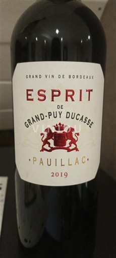 Бордо Пойяк Grand-Puy Ducasse Esprit de Grand-Puy Ducasse 2019