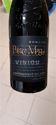 Valle del Ródano Châteauneuf-du-Pape. Domaine Patrice Magni 2023