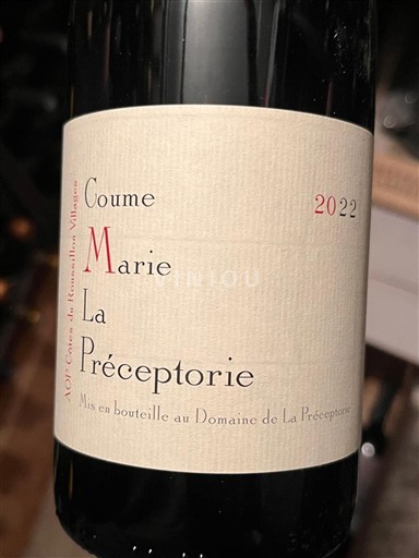 Roussillon Côtes du Roussillon Villages La Préceptorie Coume Marie 2022