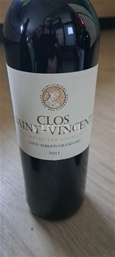 Bordeaux Saint-Émilion Grand Cru Grand Cru Clos Saint-Vincent 2011