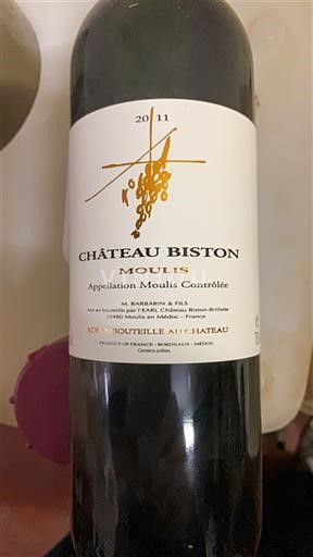 Bordeaux Moulis-en-Médoc Château Biston 2011