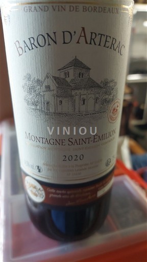 Bordeaux Montagne-saint-émilion Baron Arterac 2020