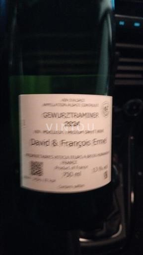 Alsácia Gewurztraminer David & François Ermel 2024 2020