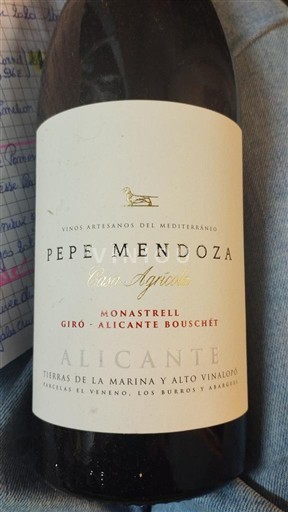 Murcia Alicante Pepe Mendoza Casa Agrícola Ikke årgangsbestemt