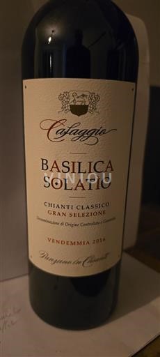 Toscane Chianti Classico Cafaggio Basilica Solatio 2016