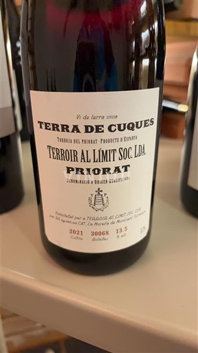 Catalonia Priorat Terroir al Límit Soc. Lda Terra de Cuques 2021